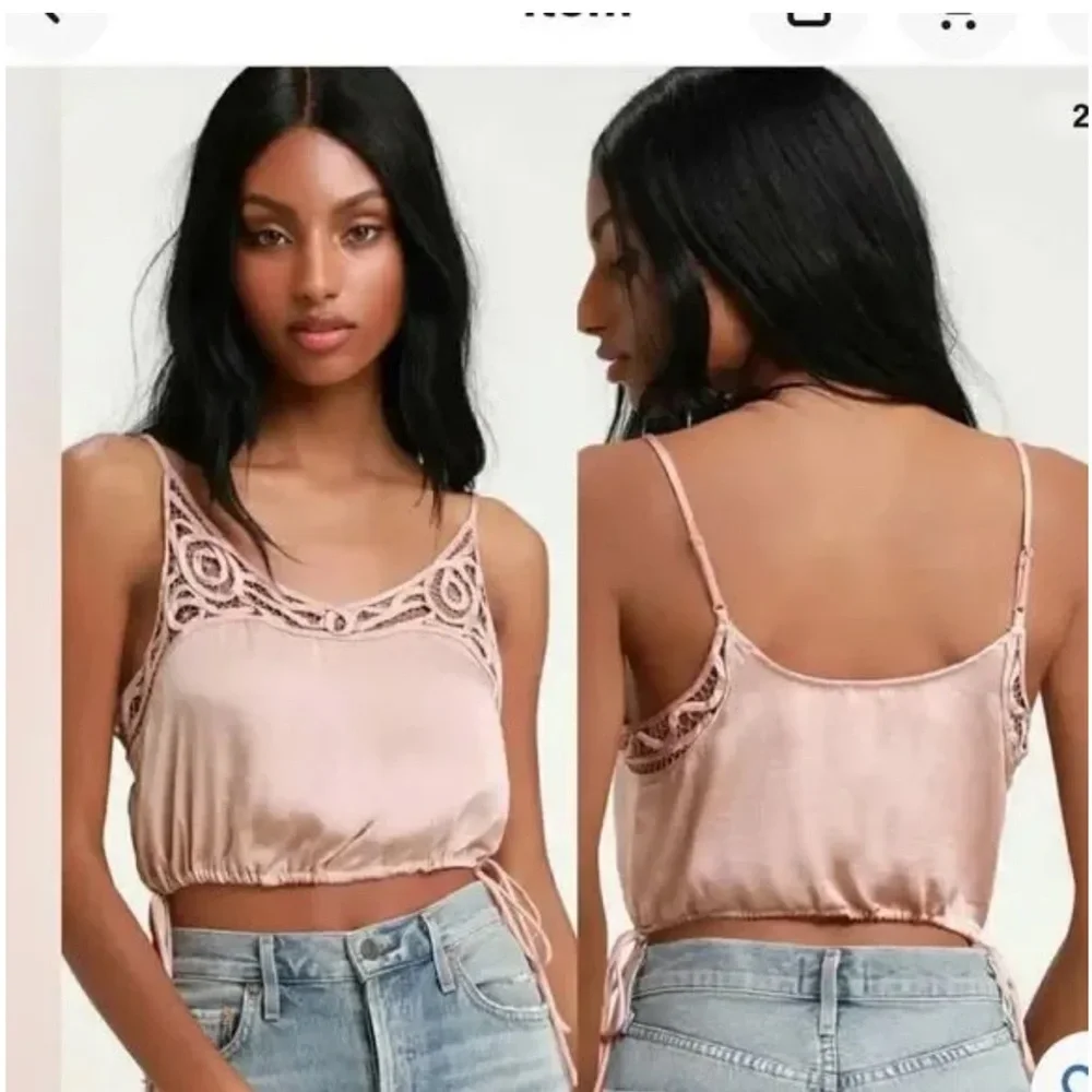 Free People Blush Satin Cami